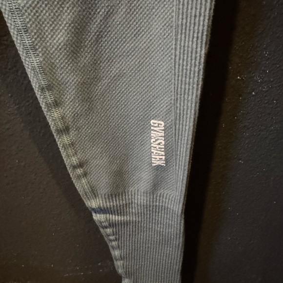 Gymshark Gray Green Leggings High Waist Streamlined - Picture 2 of 6